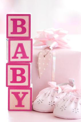 Concept shot for baby shower or new baby